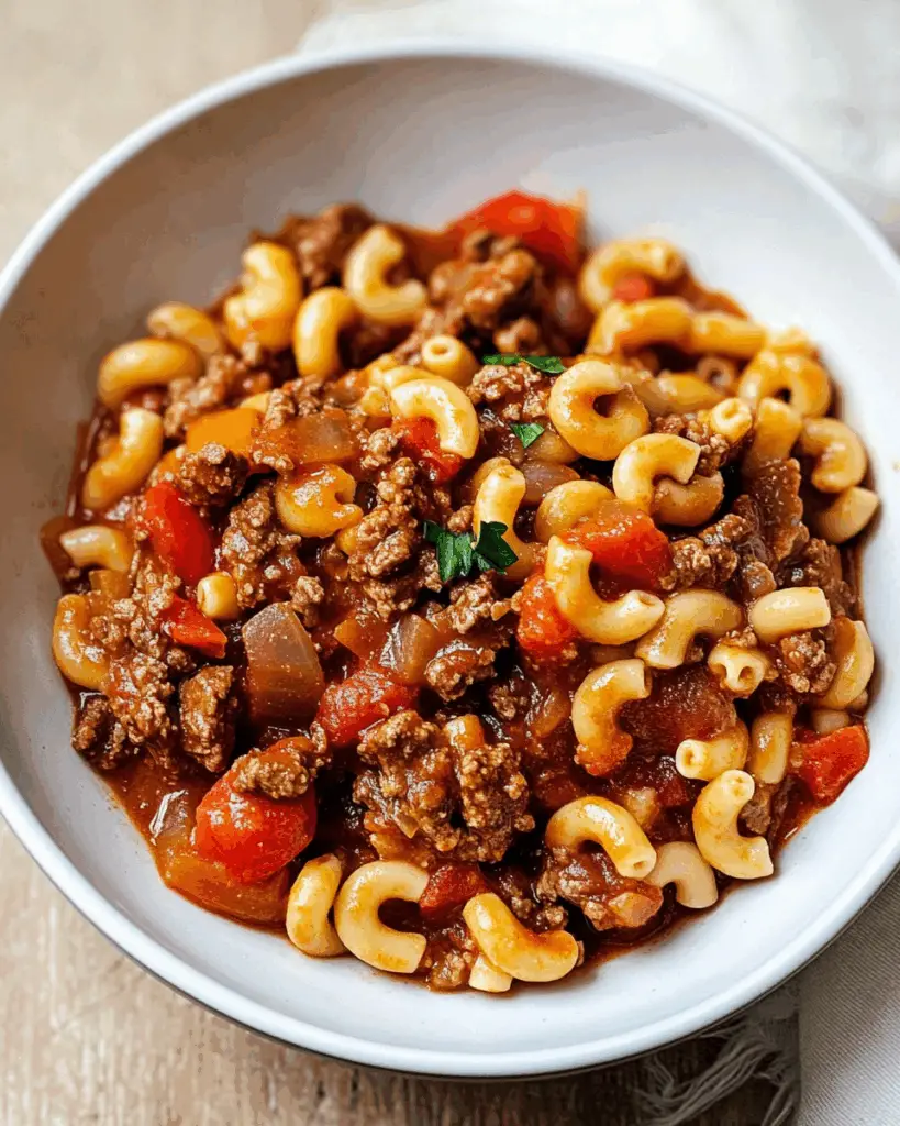 Beef and Elbow Macaroni Goulash