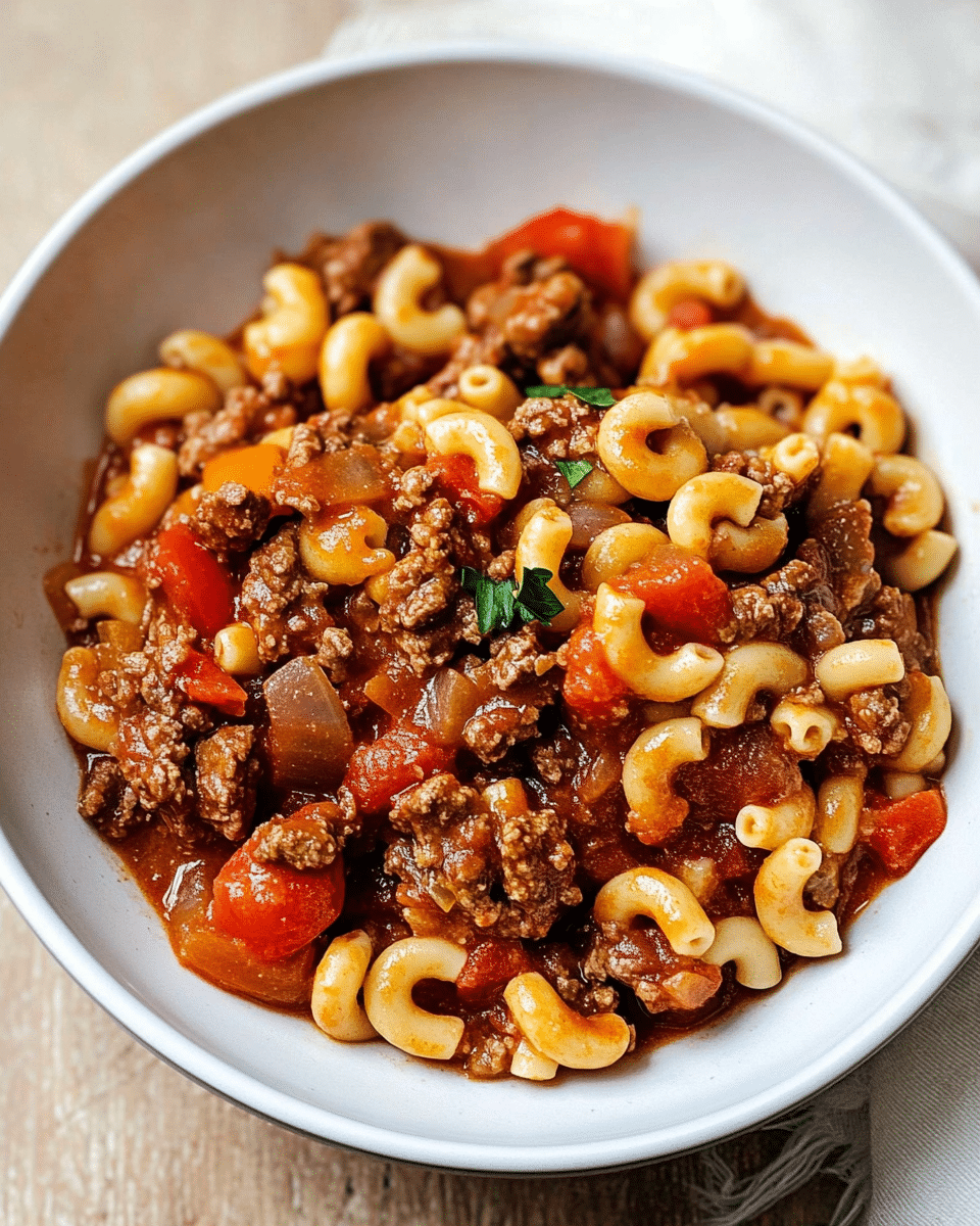 Beef and Elbow Macaroni Goulash