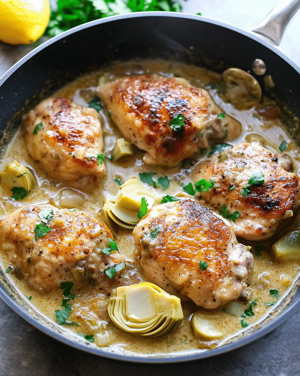 Best White Wine Artichoke Chicken