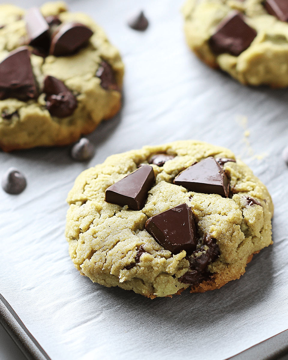 Low Carb Avocado Chocolate Chip Chunk Cookies