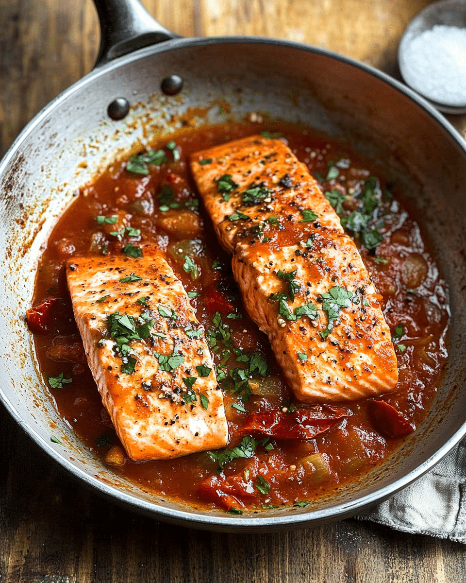Spicy Salmon All’Arrabbiata