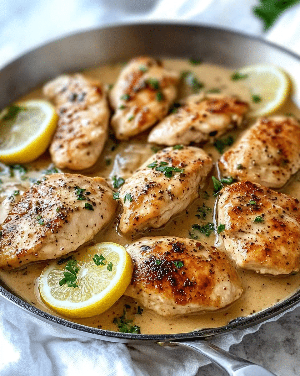 Lemon Shallot Chicken Skillet