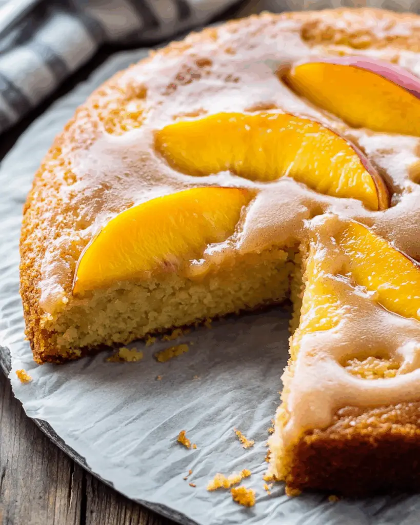 Brown Sugar Peach Cake