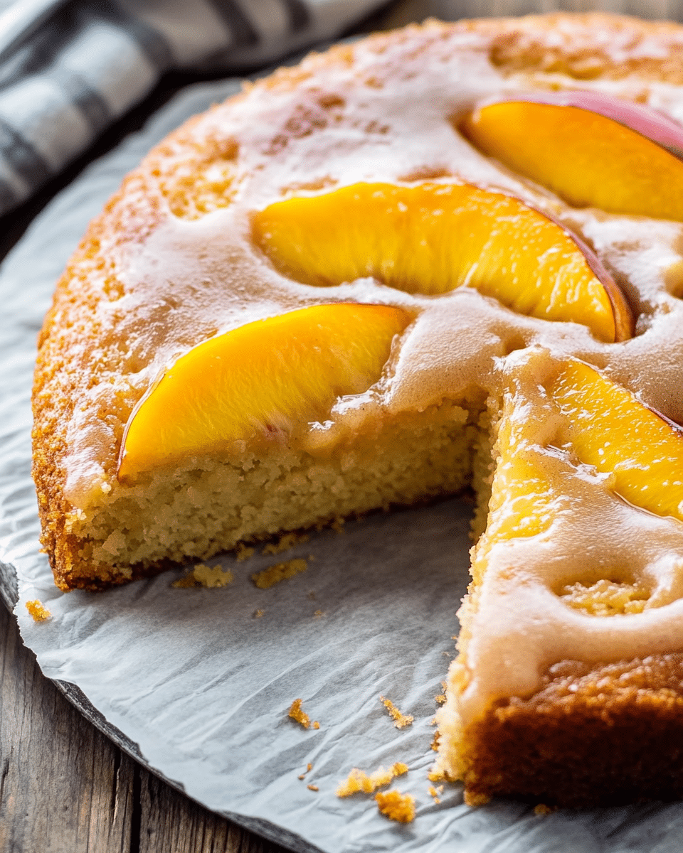 Brown Sugar Peach Cake