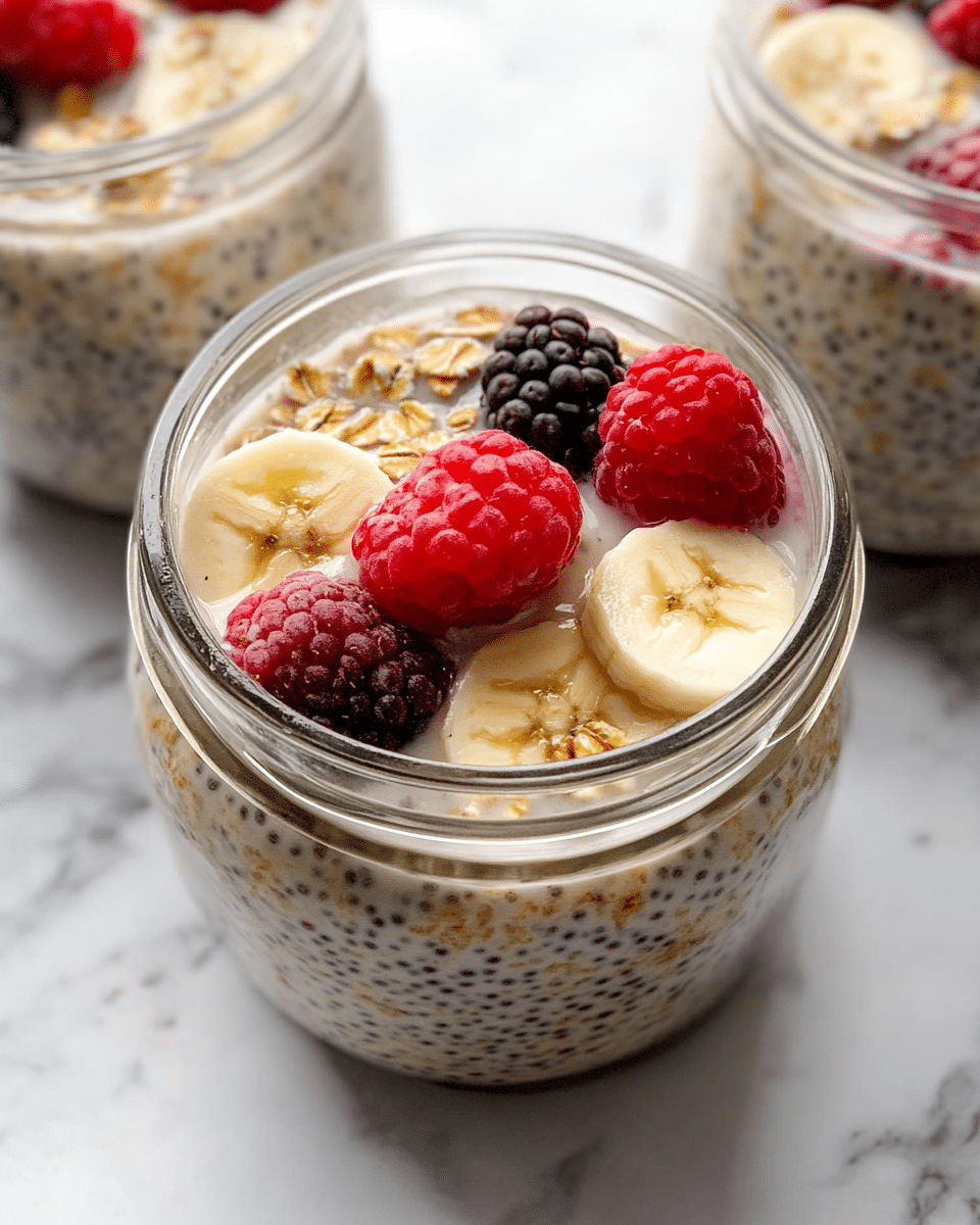 Banana Berry Overnight Oats