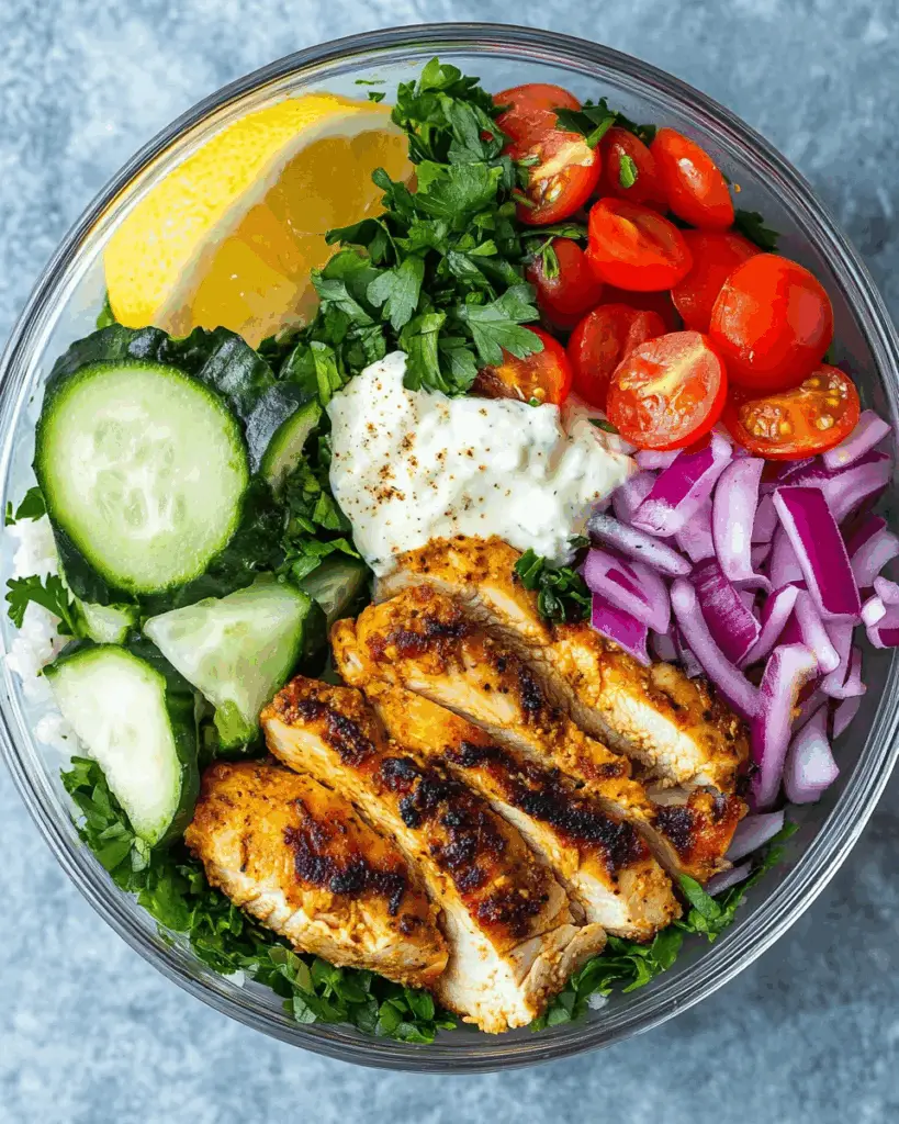 Chicken Shawarma Meal Prep Bowls