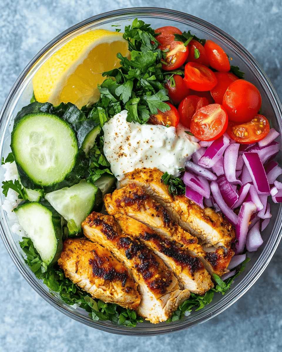 Chicken Shawarma Meal Prep Bowls