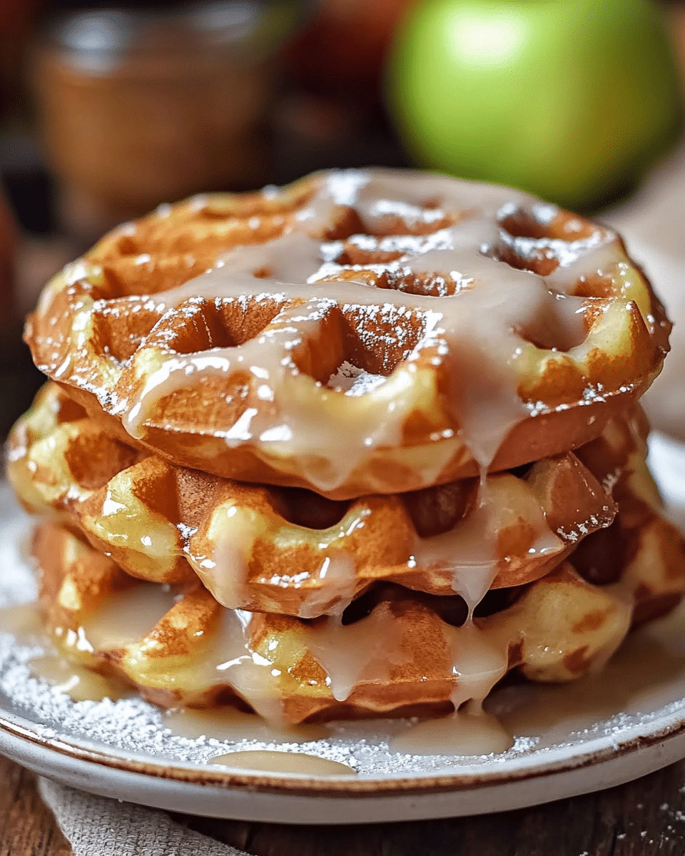 Apple Fritter Waffle Donuts