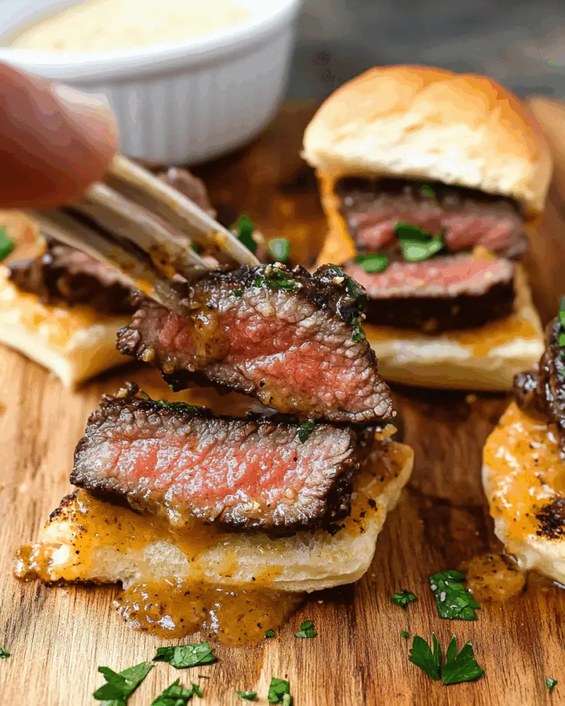 Cowboy Butter Steak Sliders