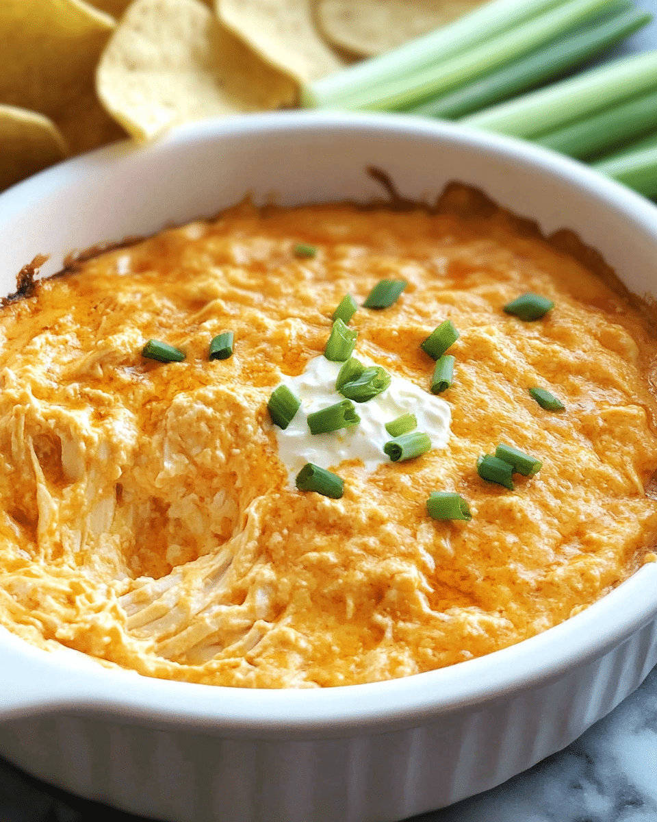 Creamy Spicy Buffalo Chicken Dip