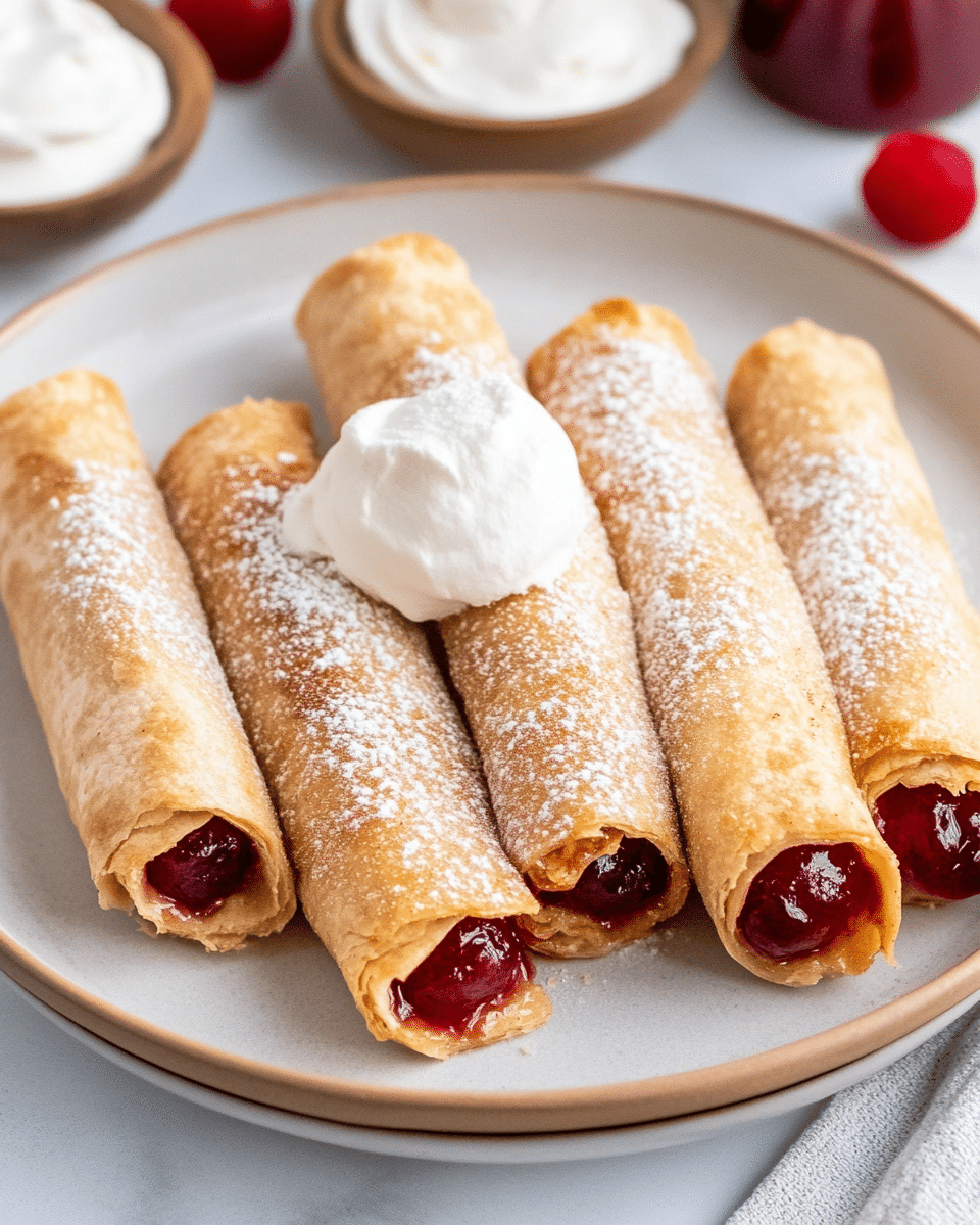 Air Fryer Cherry Pie Taquitos