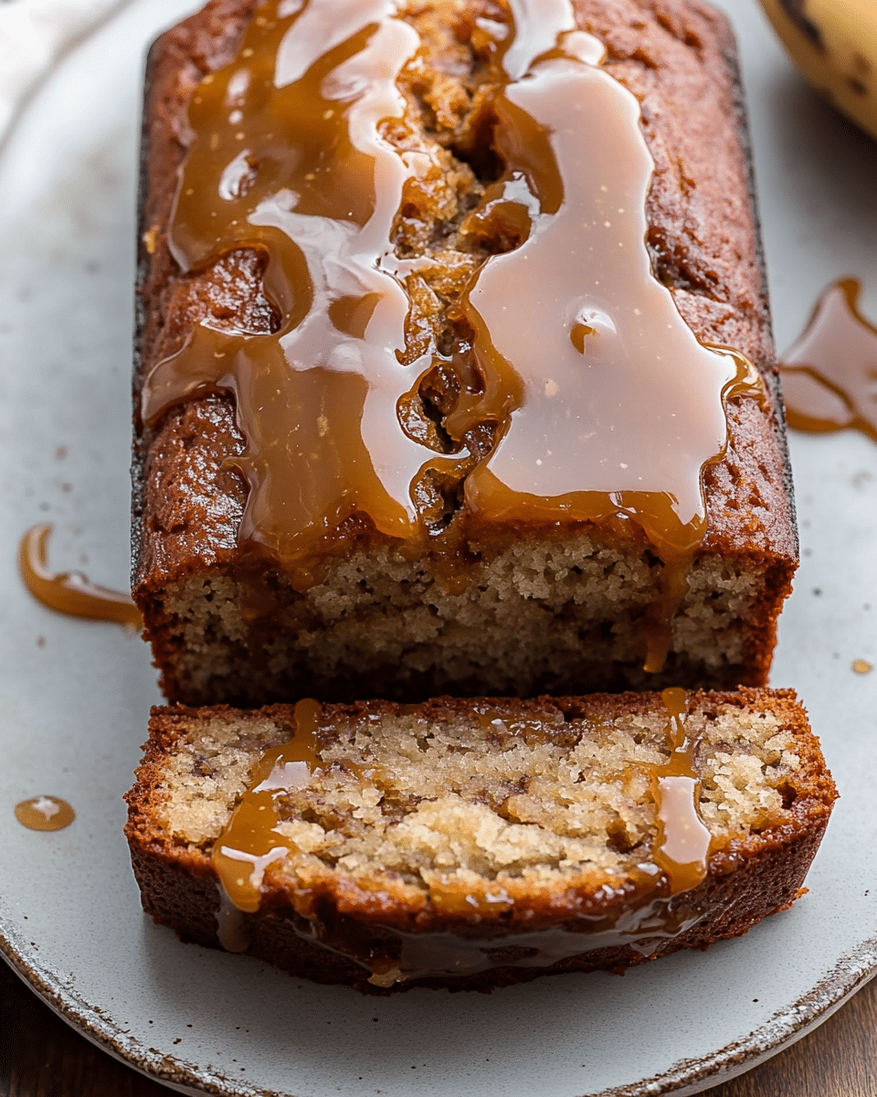 Salted Caramel Banana Bread