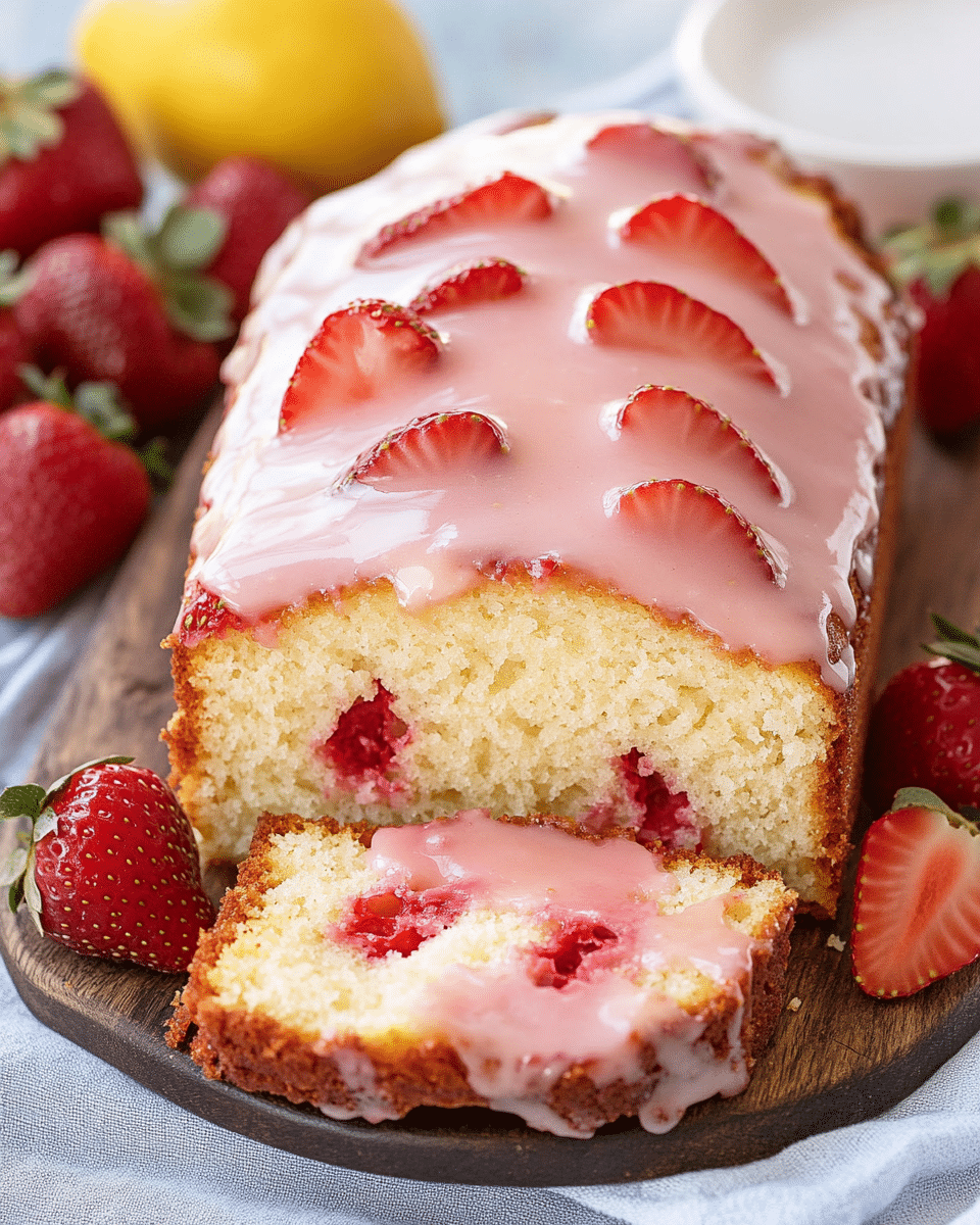 Strawberry Pound Cake