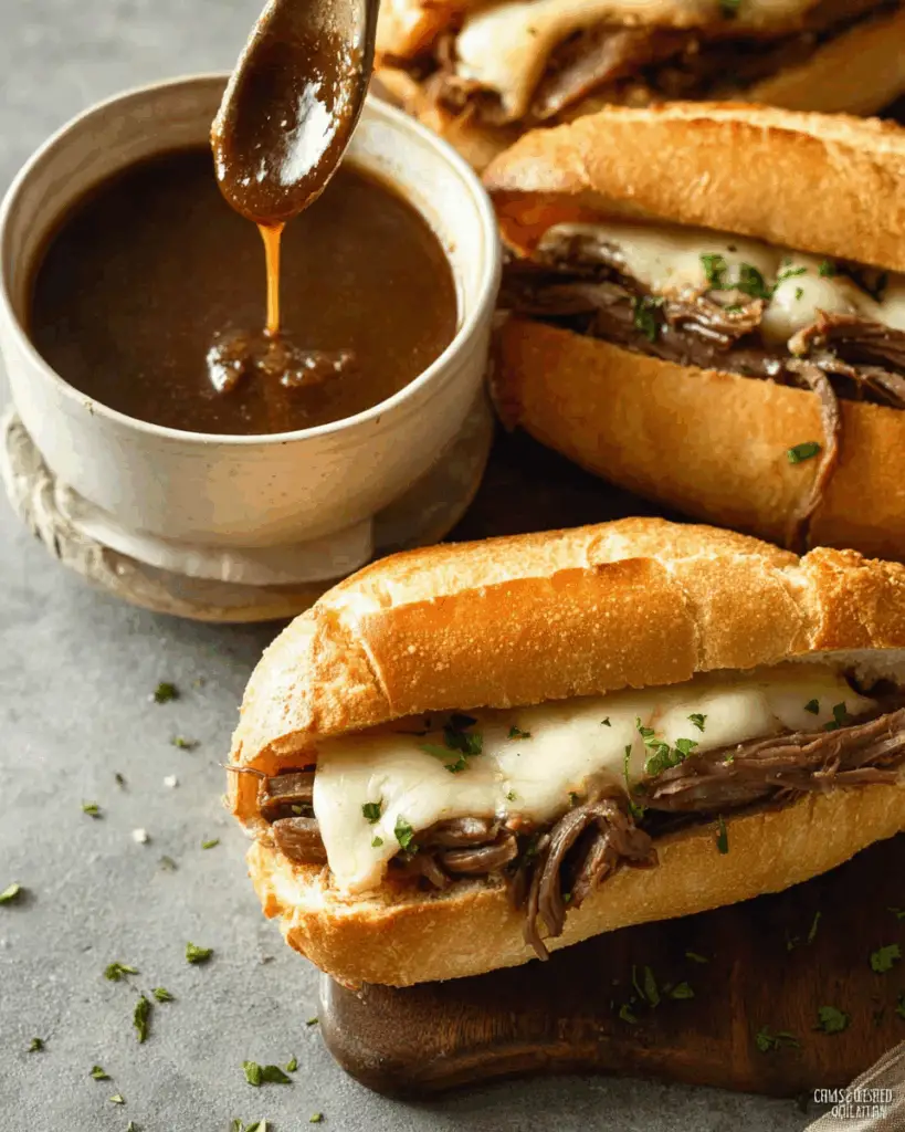 Crock Pot French Dip Sandwiches