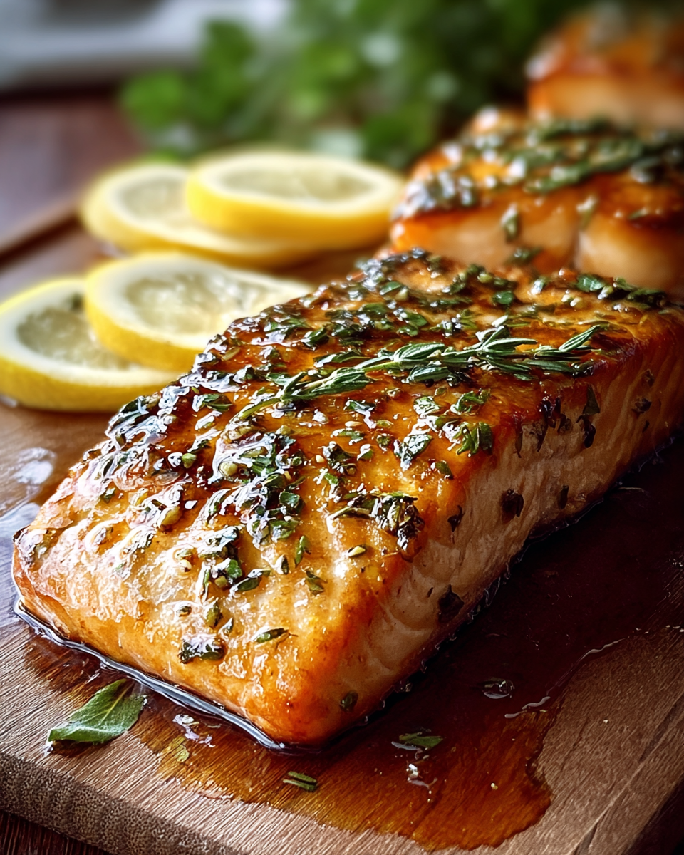 Maple Herb Baked Salmon