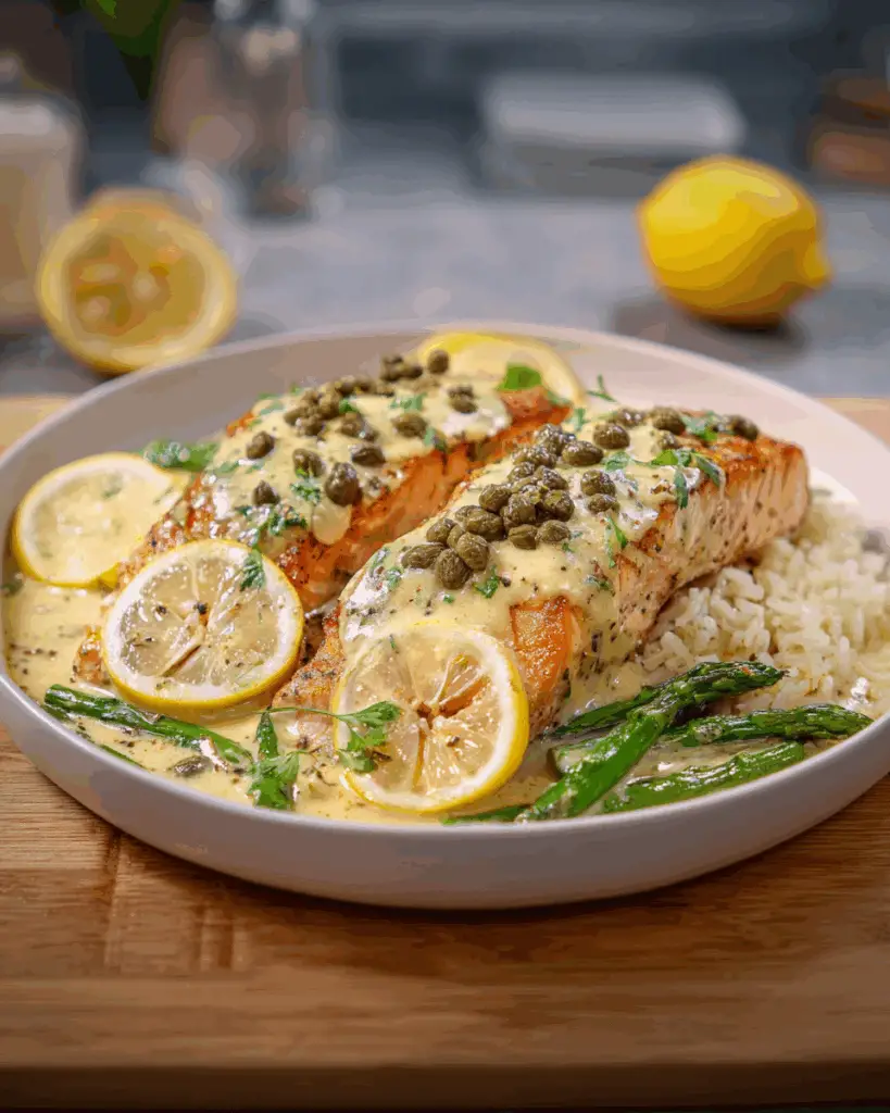 One-Pan Creamy Lemon Caper Butter Salmon