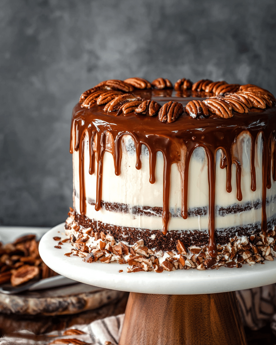 Turtle Chocolate Layer Cake