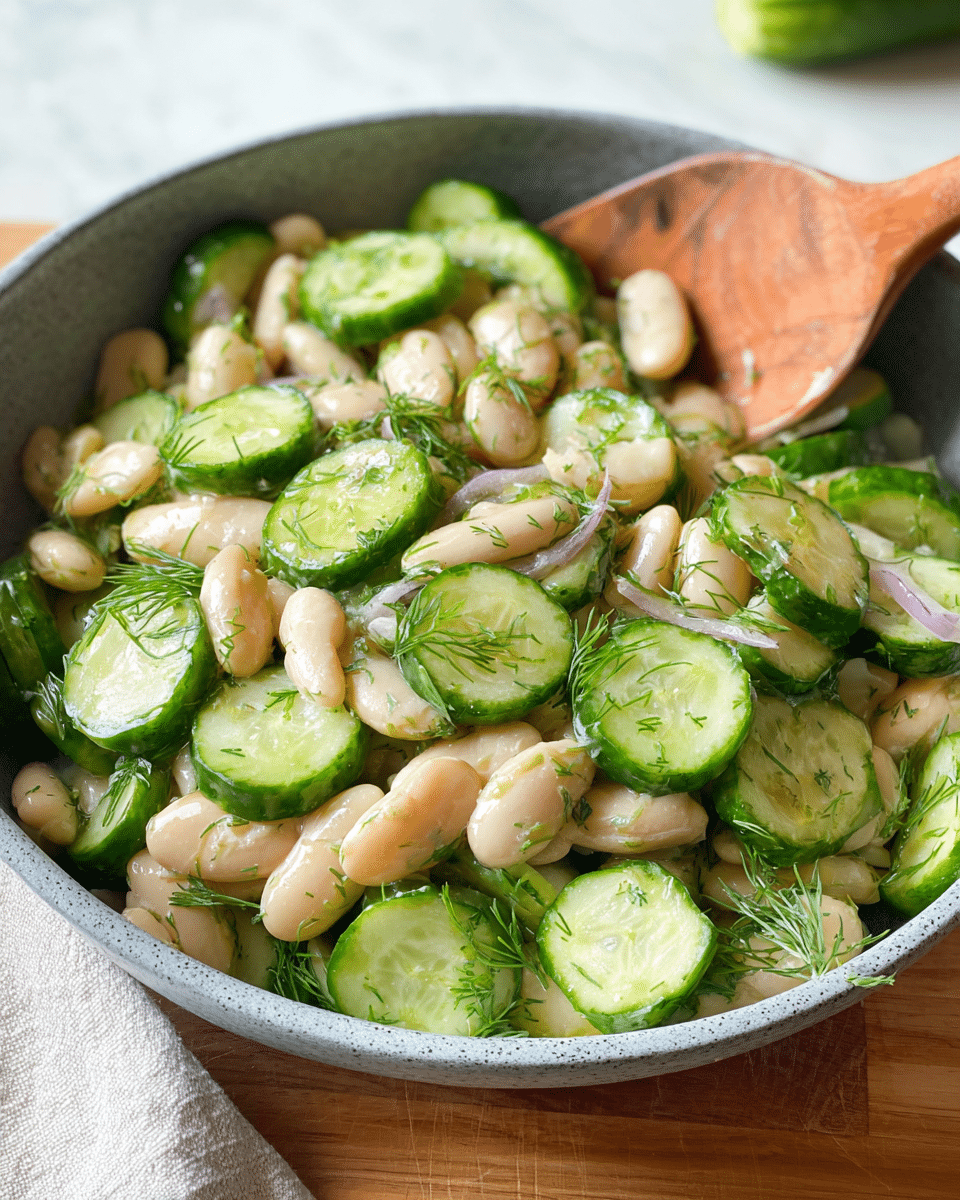 White Bean and Cucumber Dill Salad