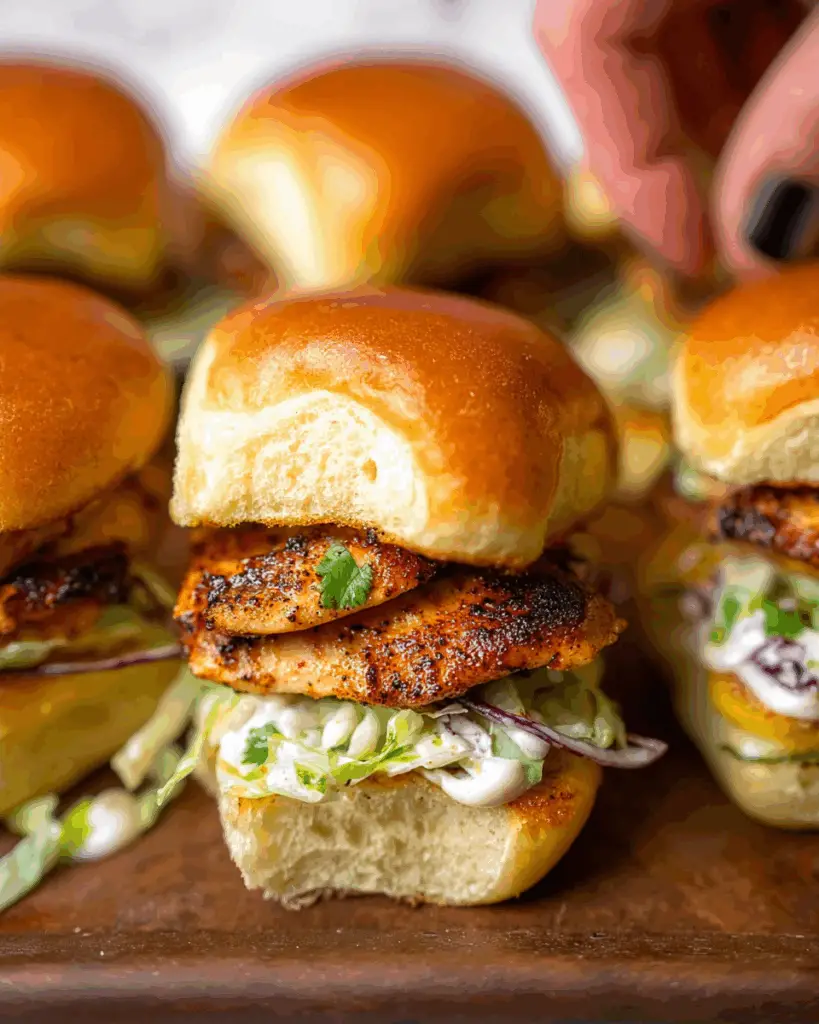 Alabama White Blackened Chicken Sliders
