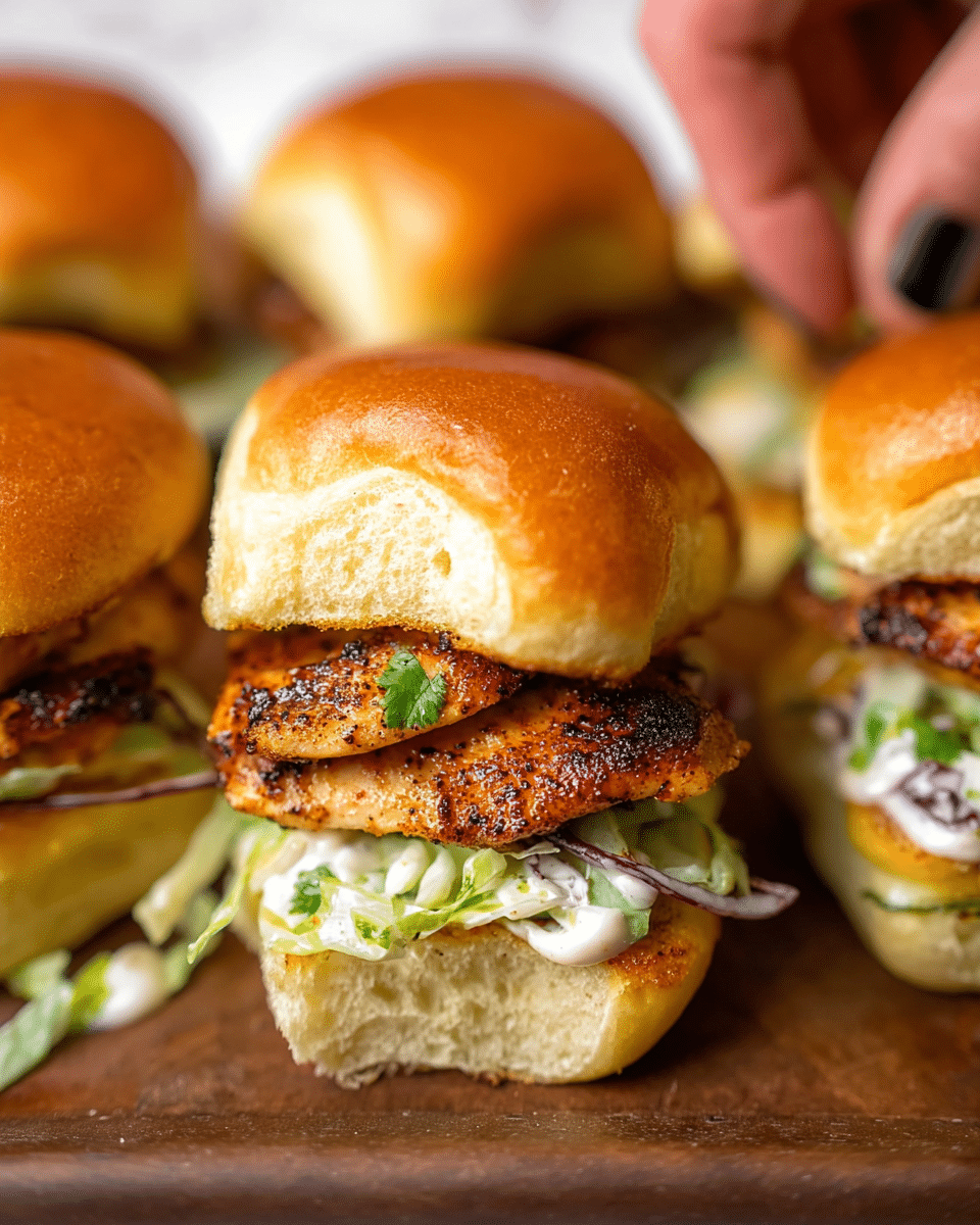 Alabama White Blackened Chicken Sliders