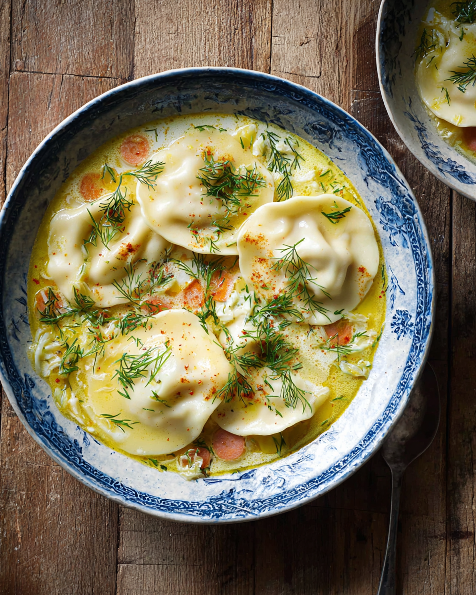 Easy Pierogi Dill Soup