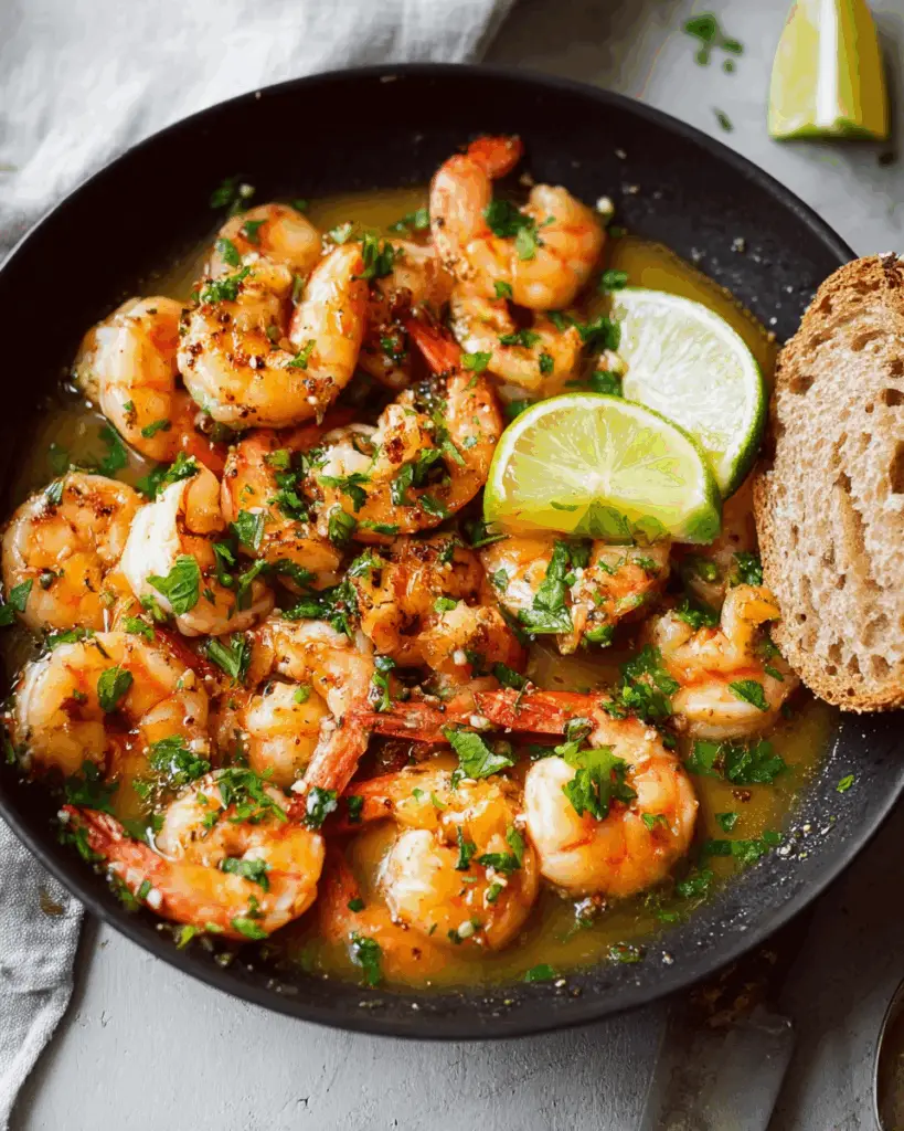 Garlic Lime Drunken Shrimp