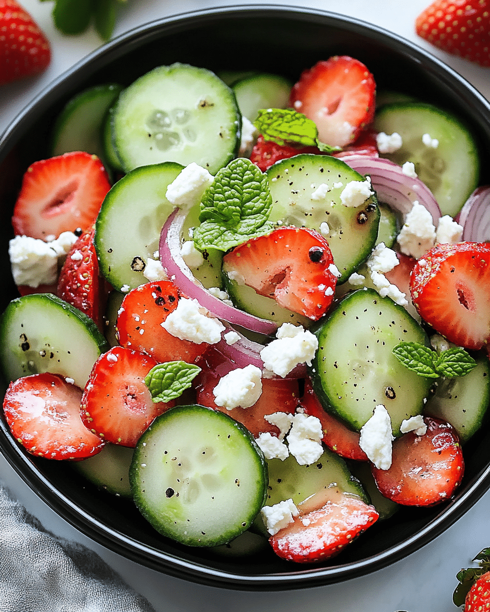Cucumber Strawberry Salad