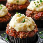 Mini Meatloaf Muffins with Mashed Potato Frosting