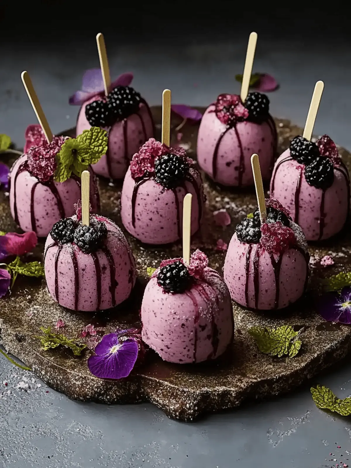 Forest Blackberry Cheesecake Pops: A Magical Treat Awaits
