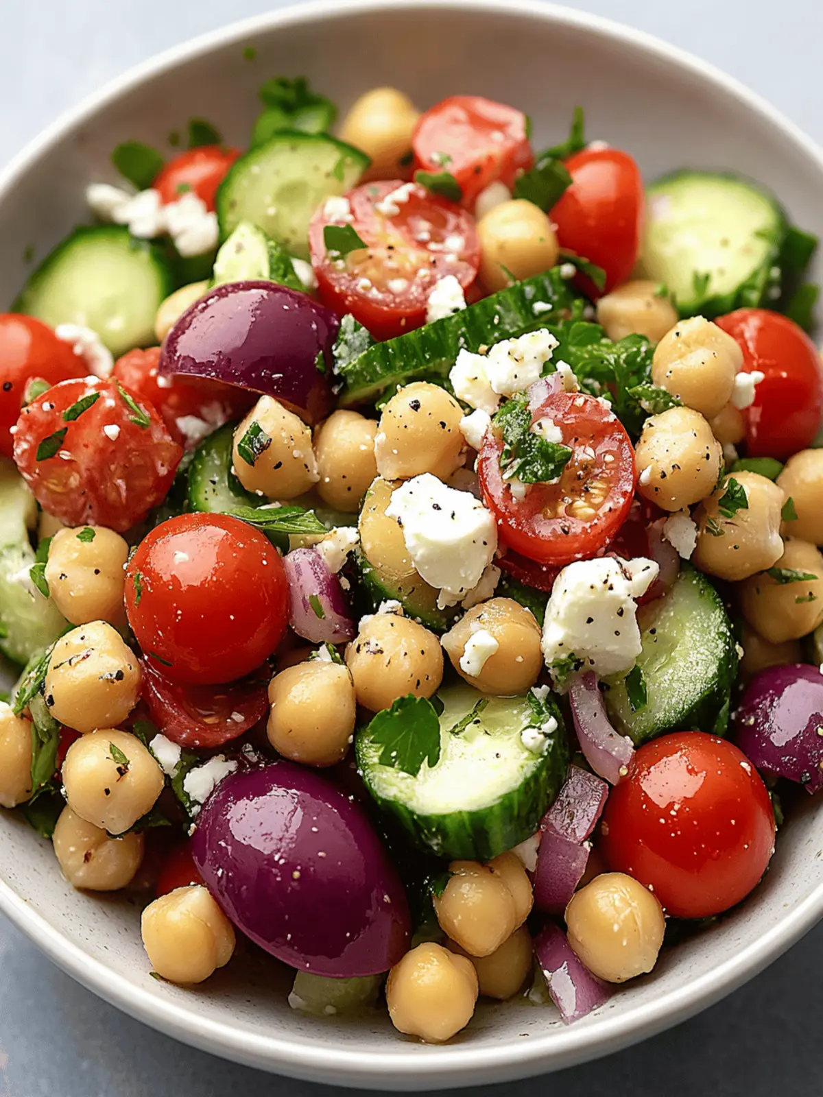 Chickpea Greek Salad: Your Quick Mediterranean Flavor Fix