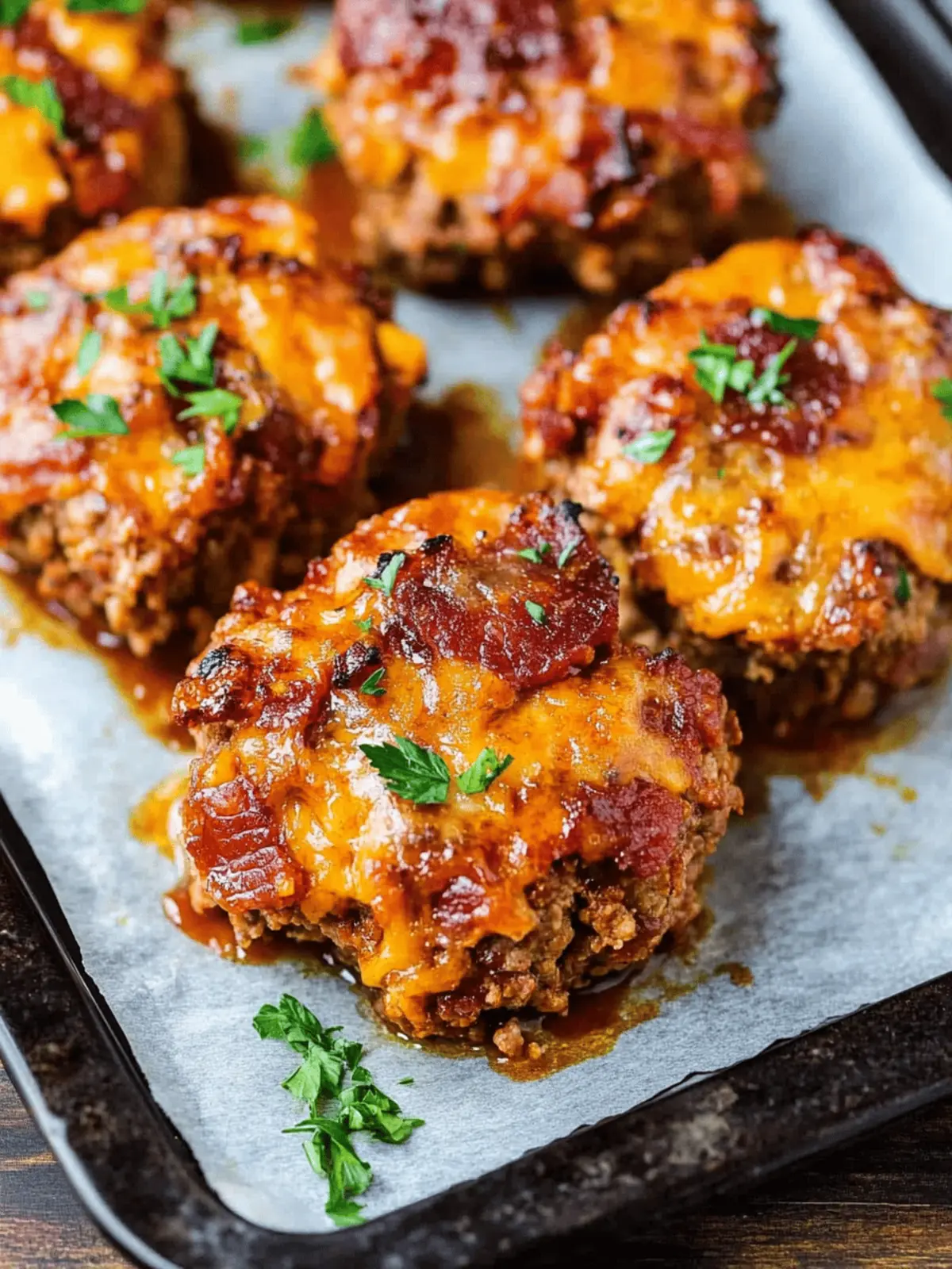 Mini BBQ Bacon Cheddar Meatloaf You Can't Resist!