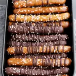 Chocolate Football Pretzel Rods