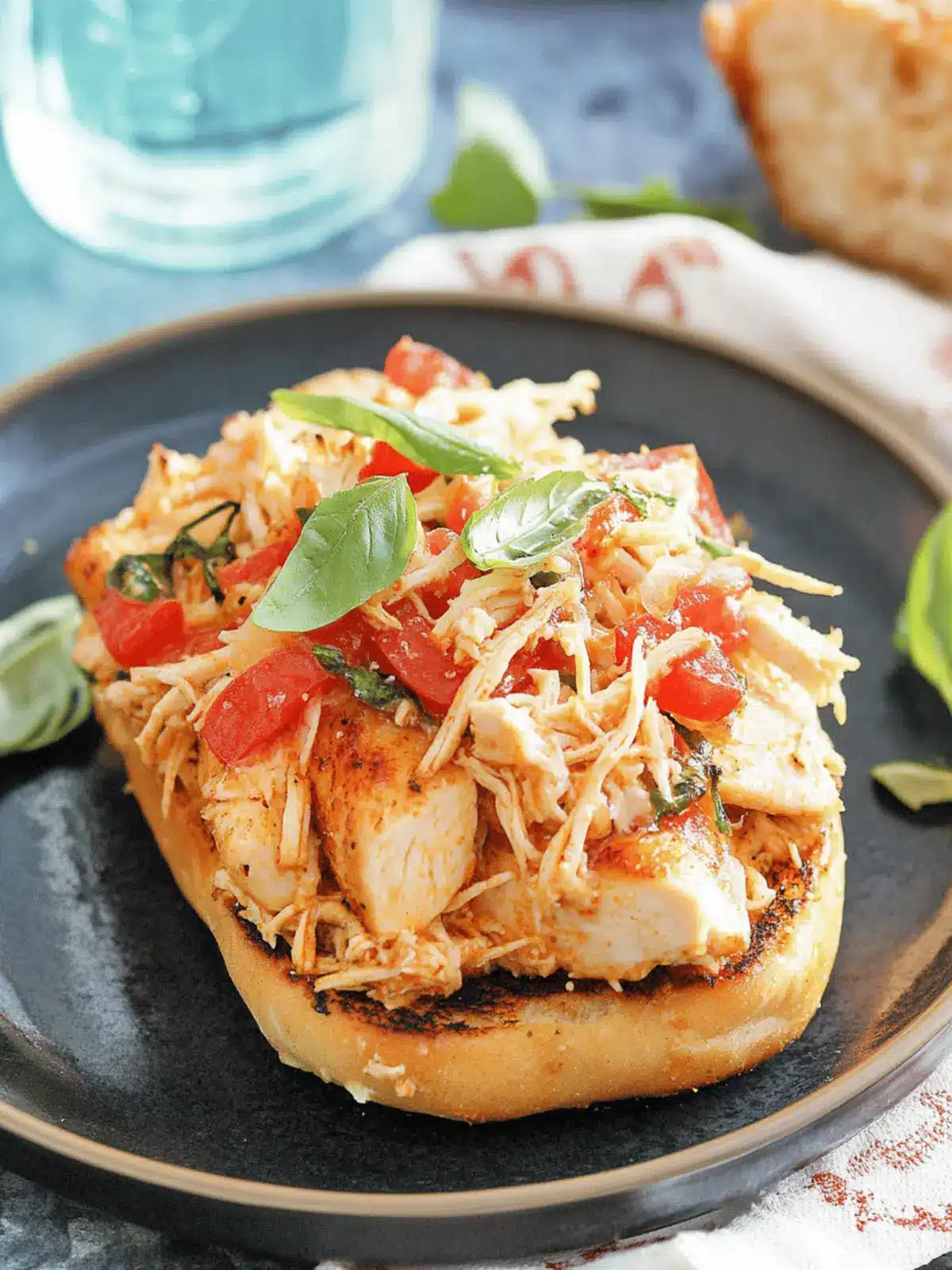 Mouthwatering Italian Chicken Sandwiches in the Slow Cooker