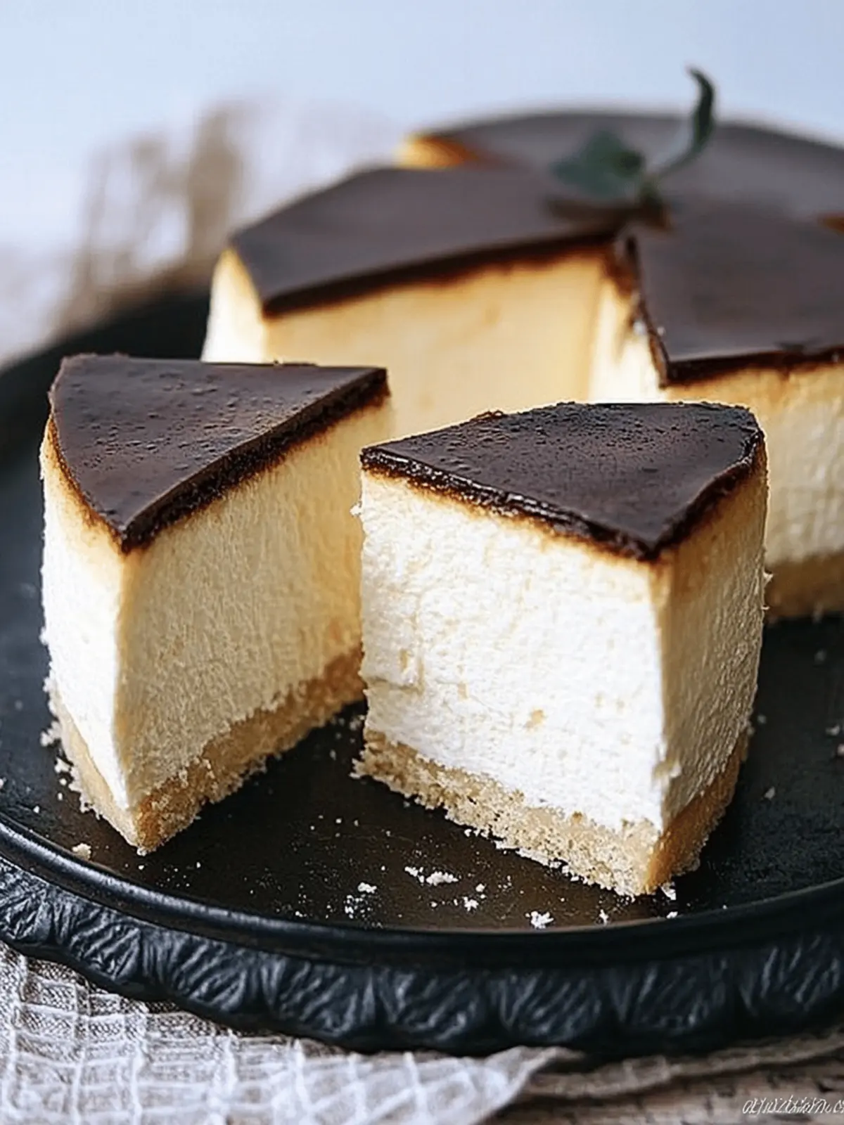 Heavenly Bird’s Milk Cake with Whipped Sour Cream Mousse