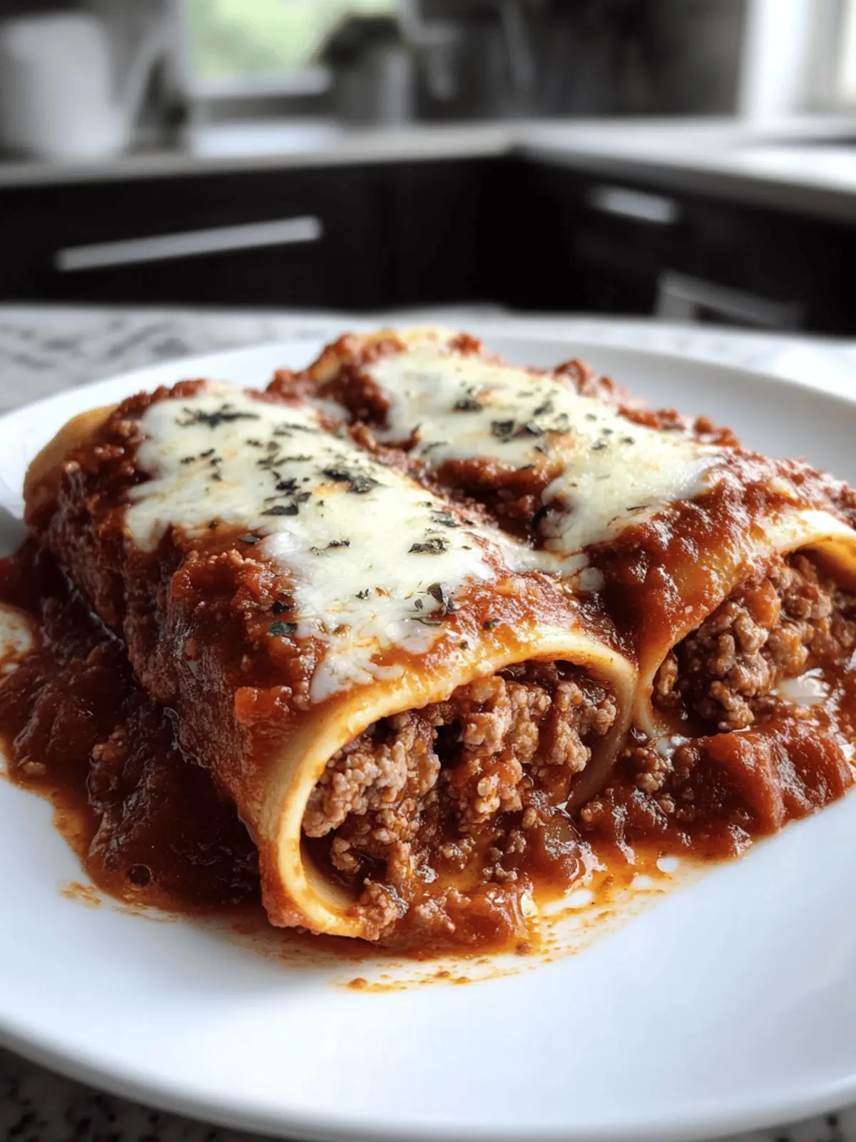 Stuffed Manicotti Meat Sauce