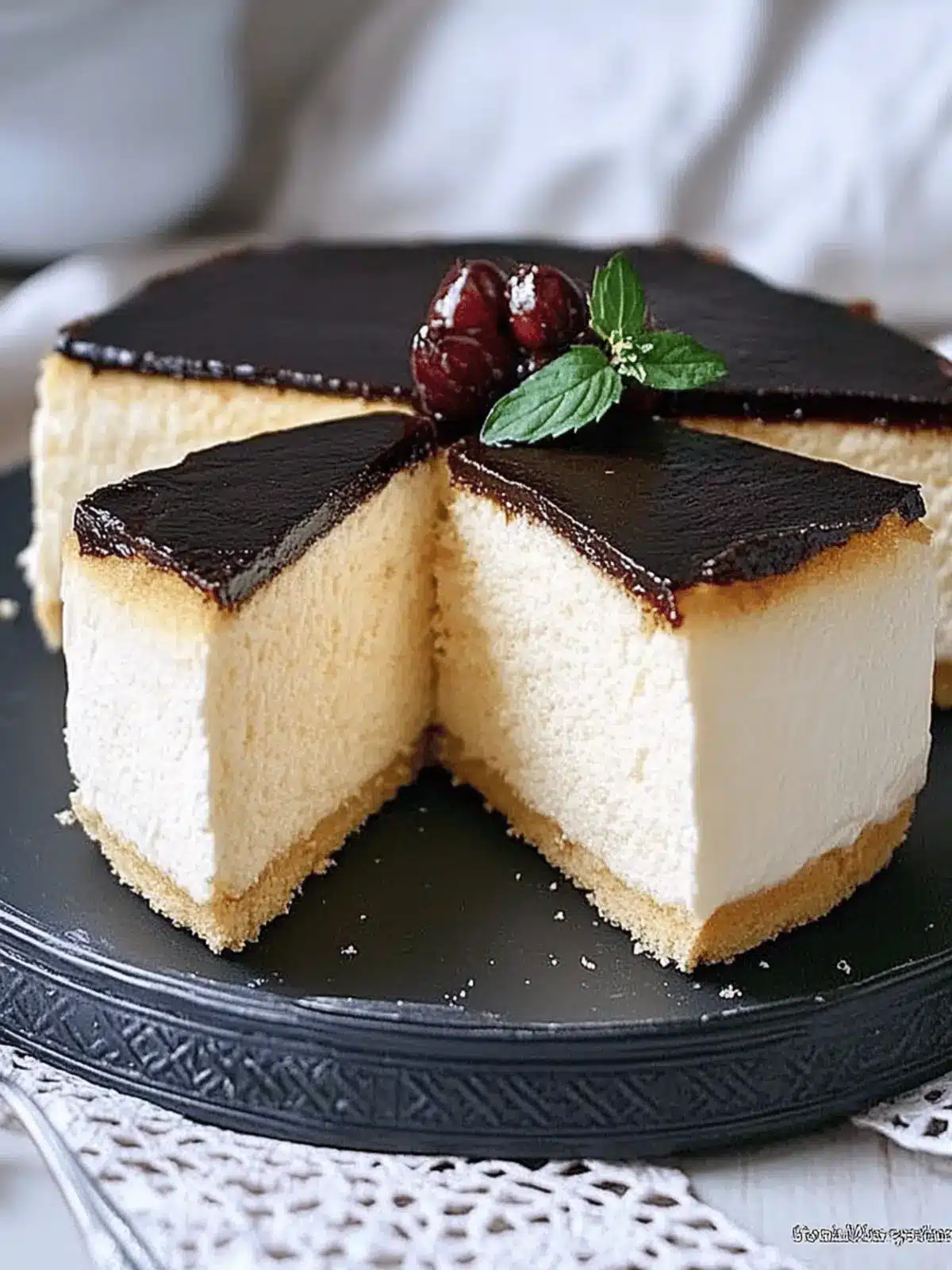 Heavenly Bird’s Milk Cake with Whipped Sour Cream Mousse