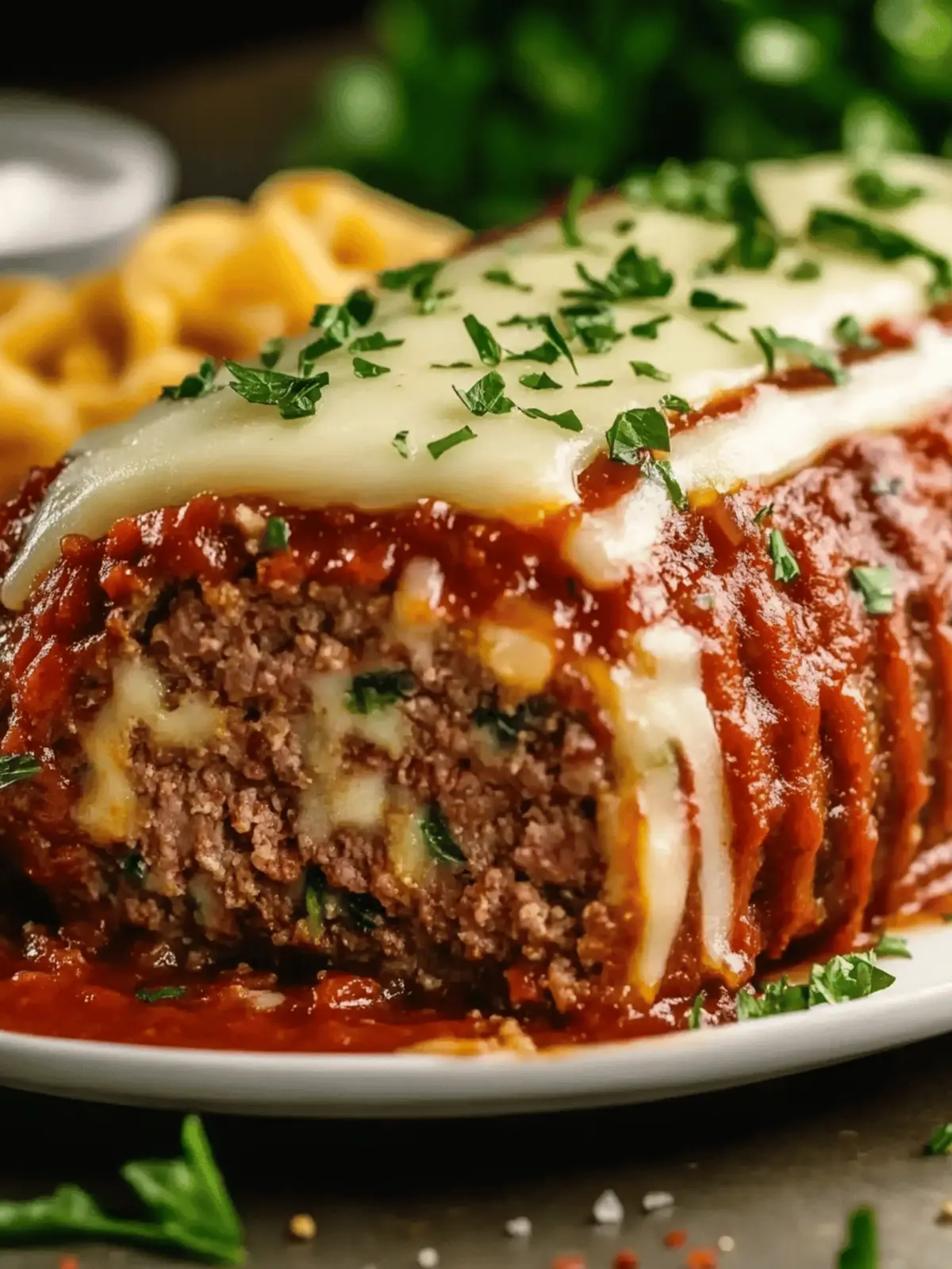 Stuffed Italian Meatloaf