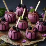 Forest Blackberry Cheesecake Pops