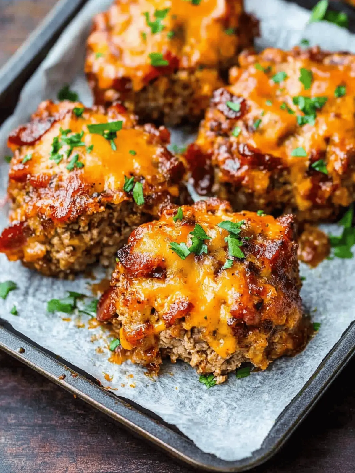 Mini BBQ Bacon Cheddar Meatloaf You Can't Resist!