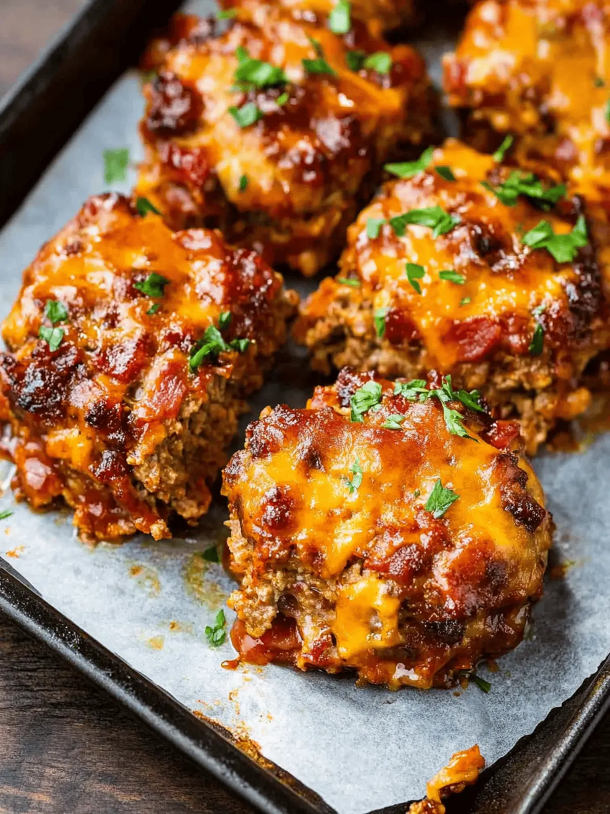 Mini BBQ Bacon Cheddar Meatloaf You Can't Resist!