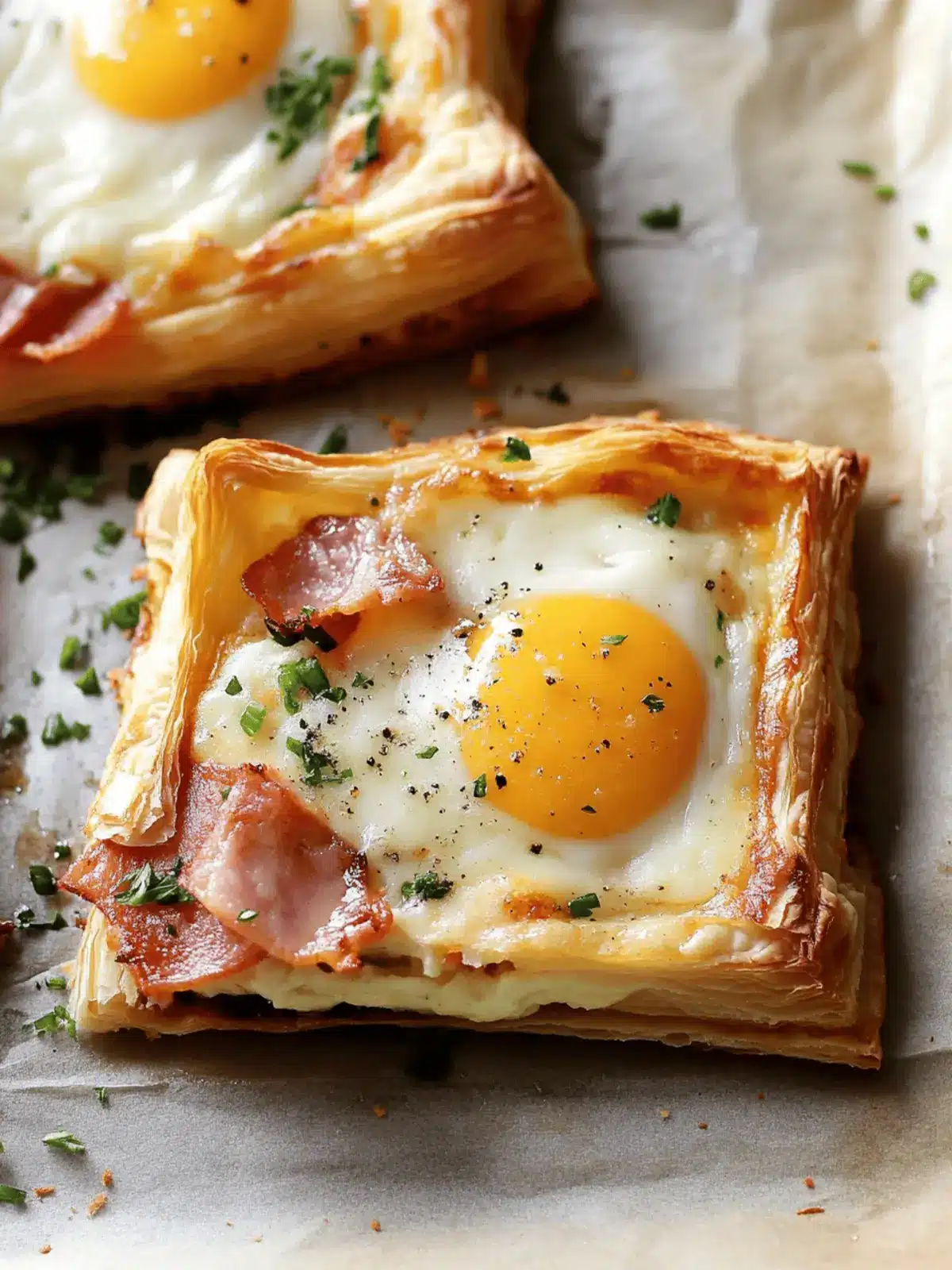 Puff Pastry Croque Madame