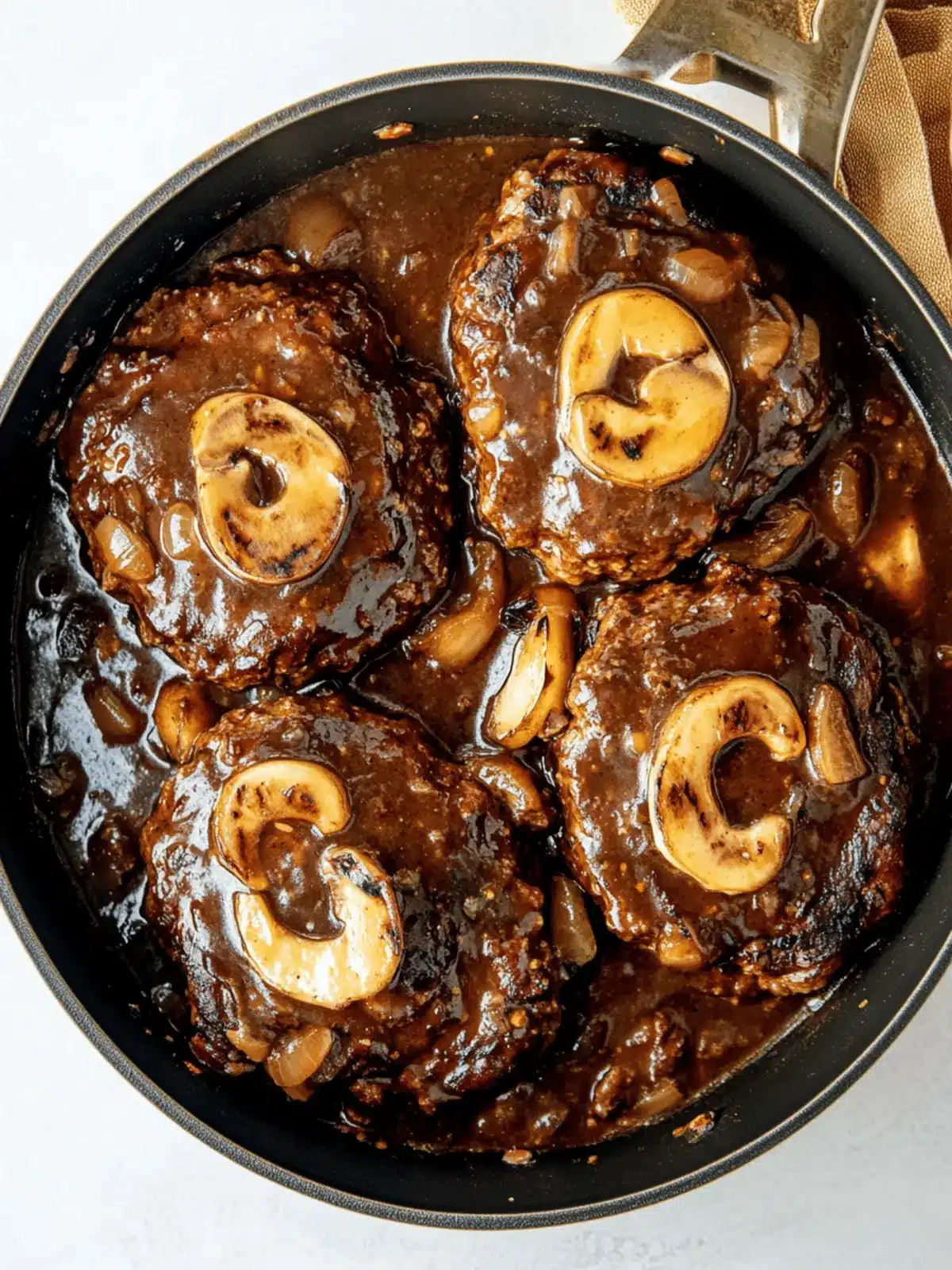 Irresistible Salisbury Steak with Rich Mushroom Gravy Delight