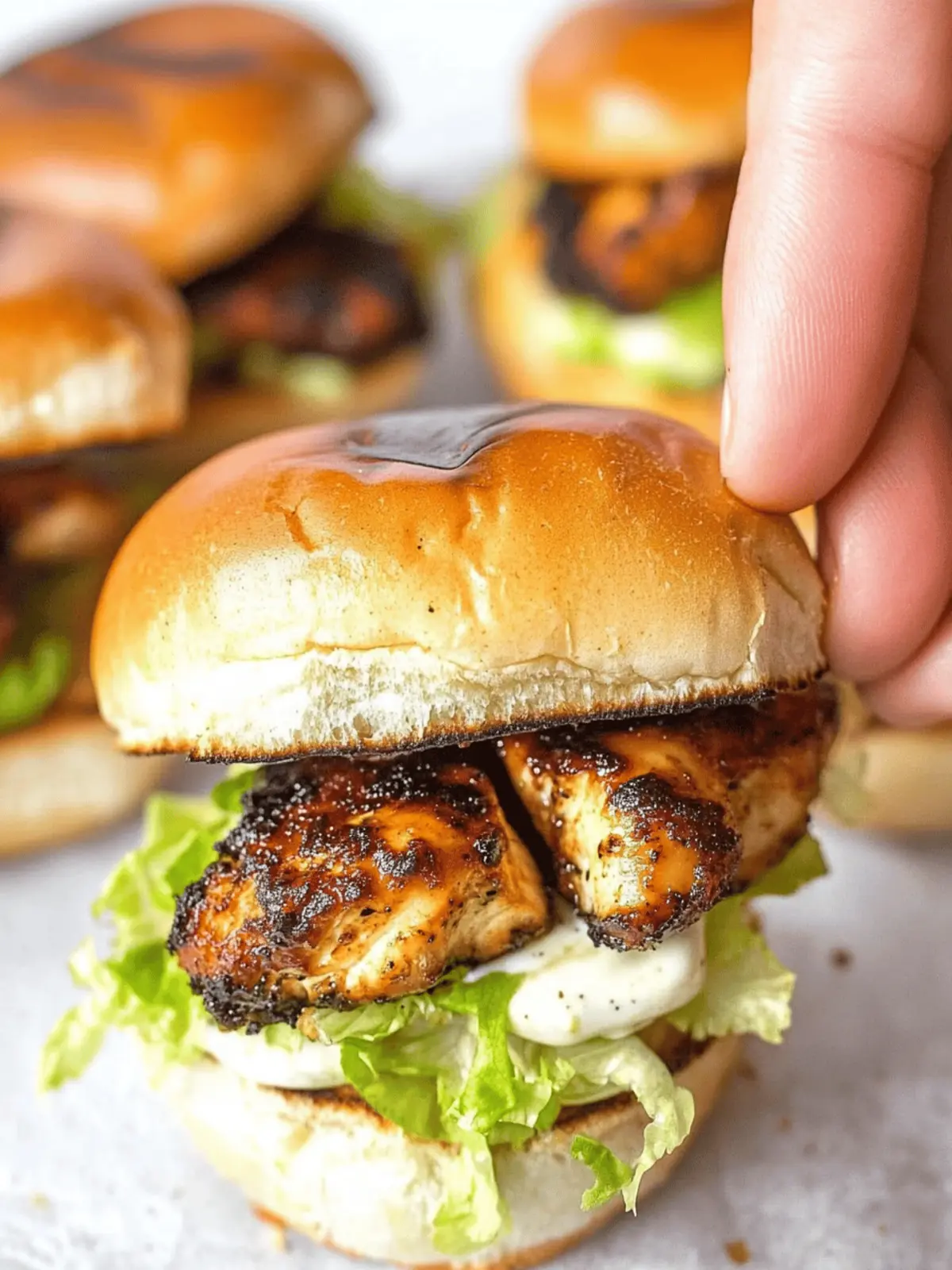 Savor Blackened Chicken Sliders with Homemade BBQ Bliss