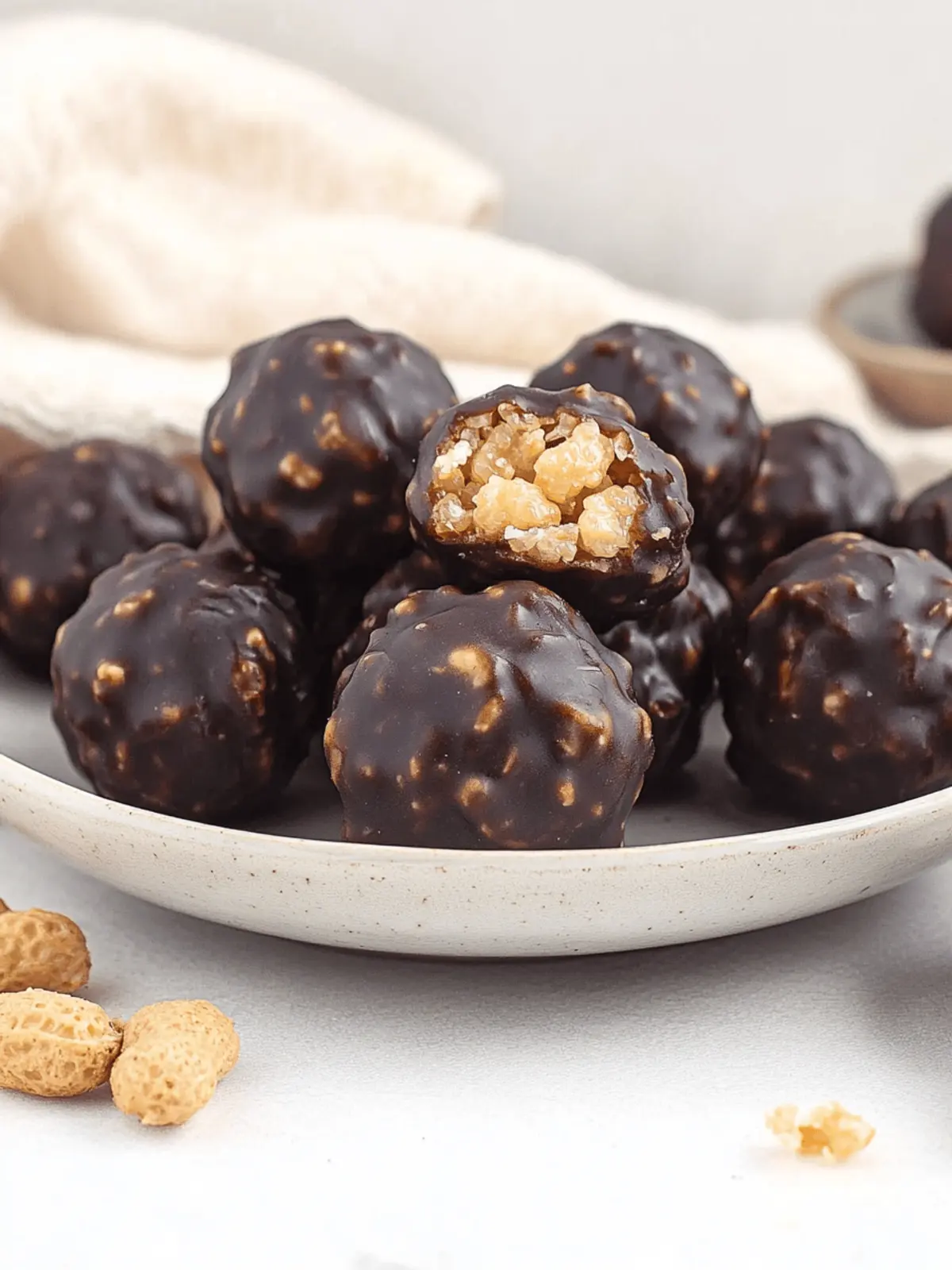 Delicious Peanut Butter Balls with Rice Krispies in 5 Minutes