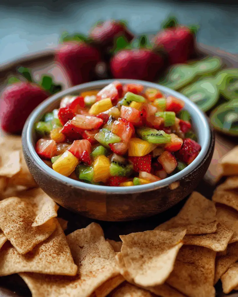 Fruit Salsa with Cinnamon Chips