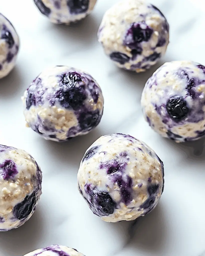 Blueberry Cheesecake Protein Bites