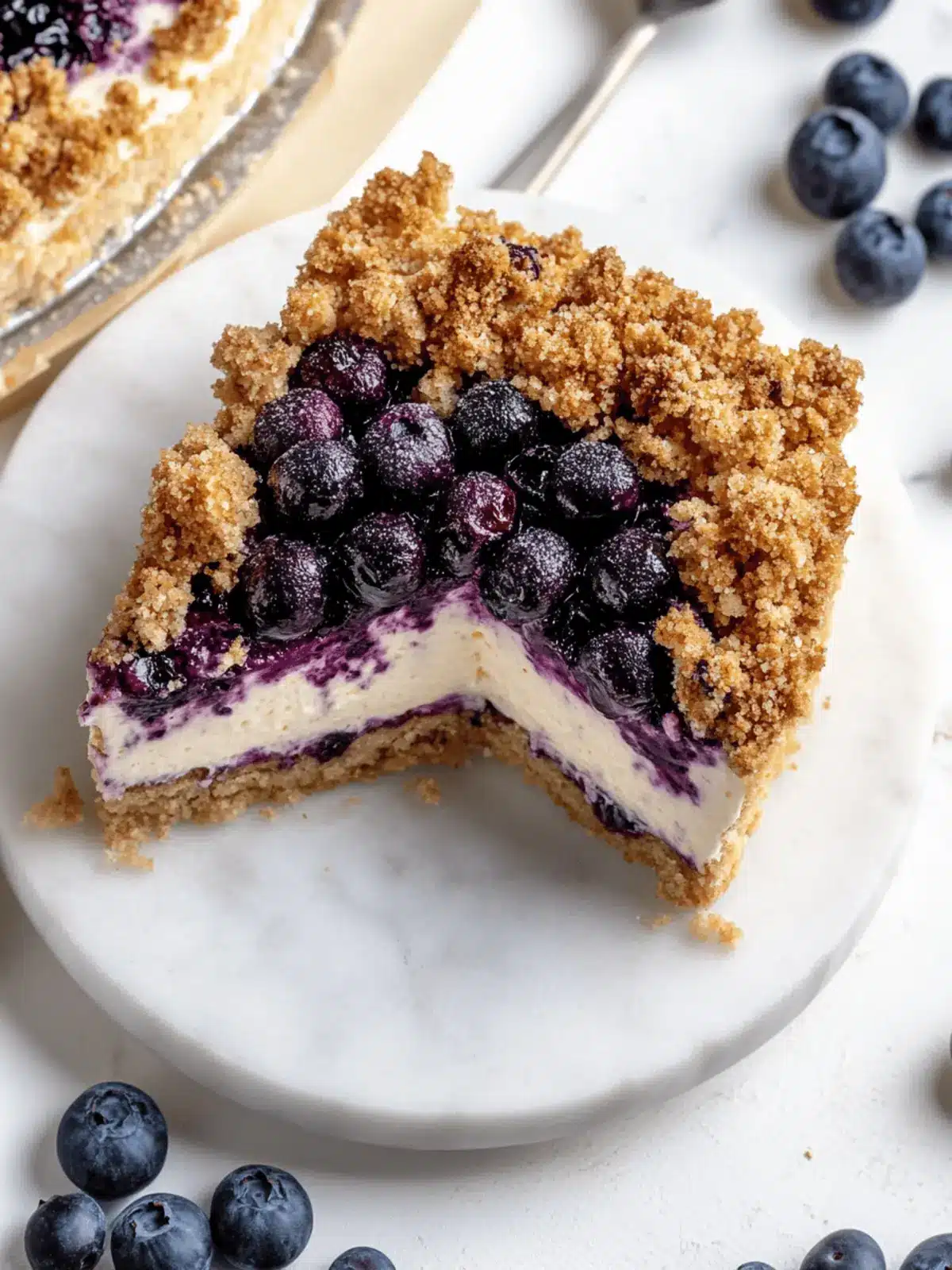 Blueberry Crumble Cheesecake