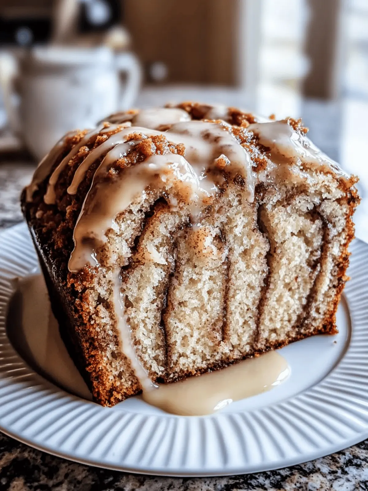 Cinnamon Roll Banana Bread