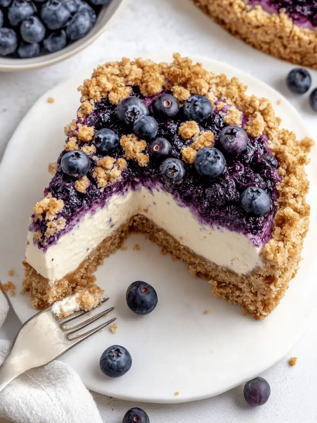 Blueberry Crumble Cheesecake