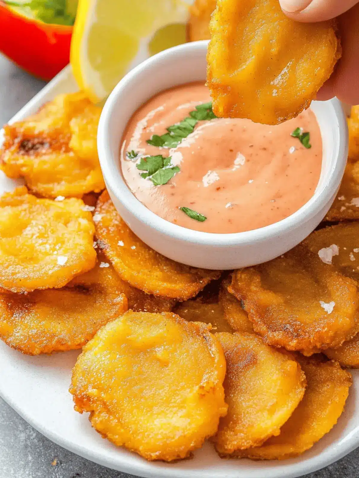 Crispy Tostones Recipe with Irresistible Mayo-Ketchup Dip